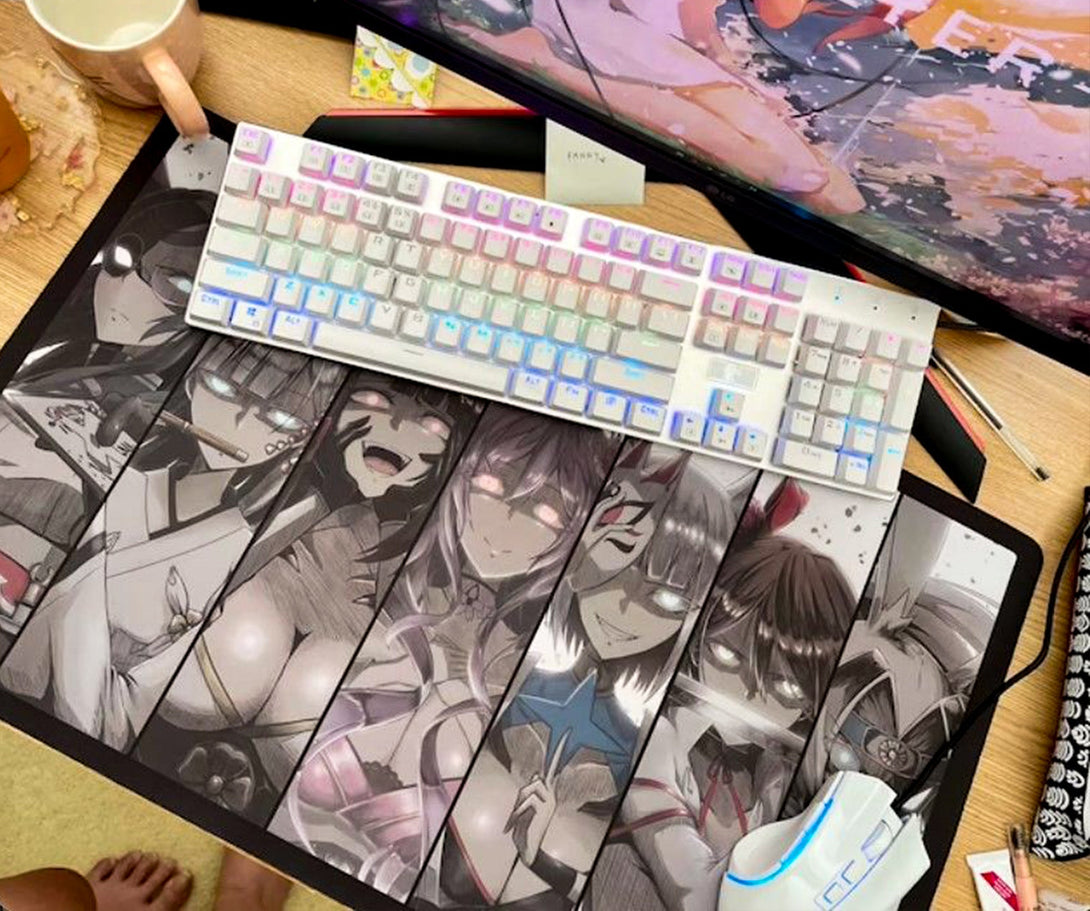 Custom Gaming Mouse Pad with Anime Characters