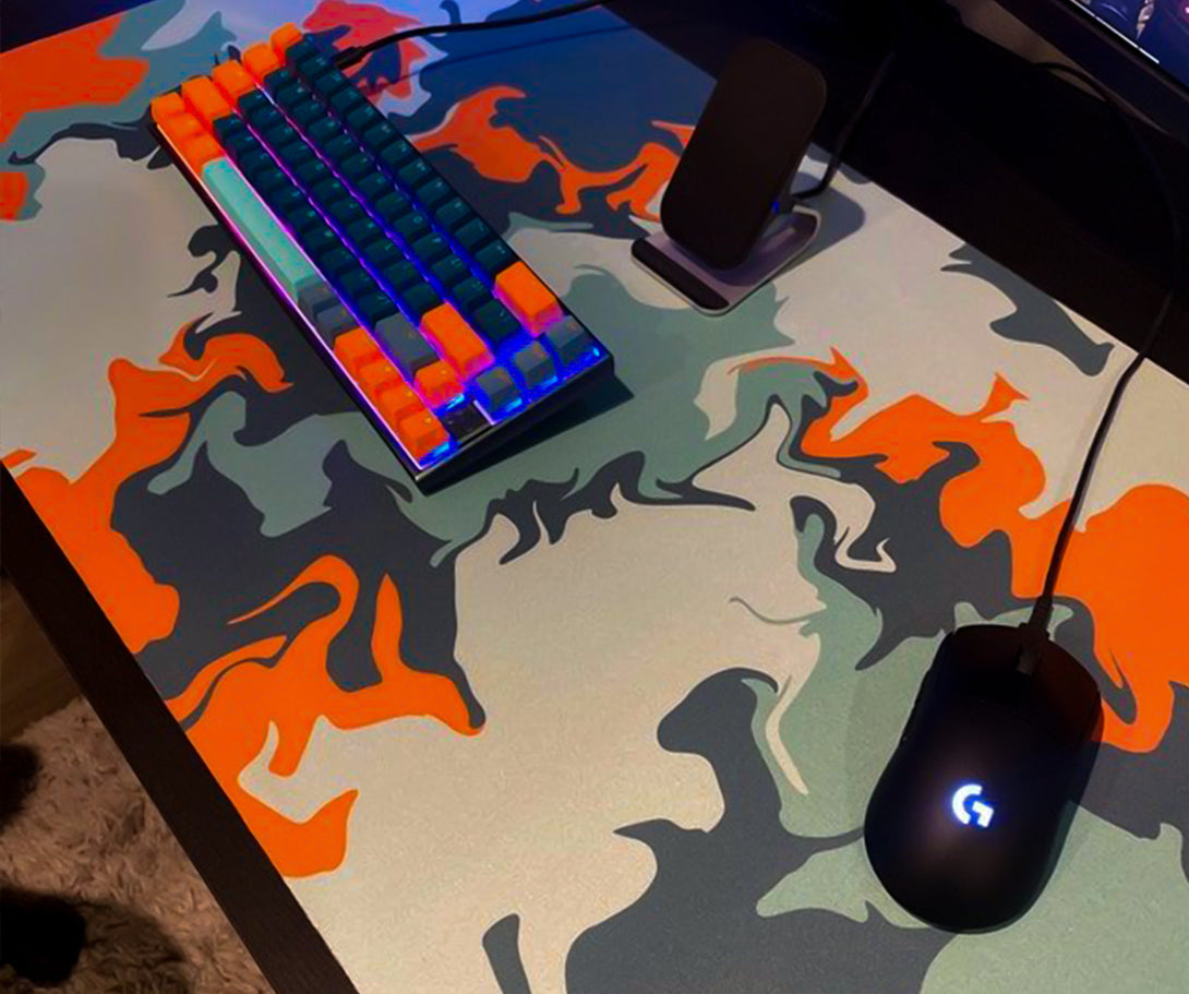 Custom Gaming Mouse Pad Orange