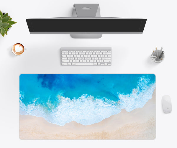 Aerial Beach Desk Mat