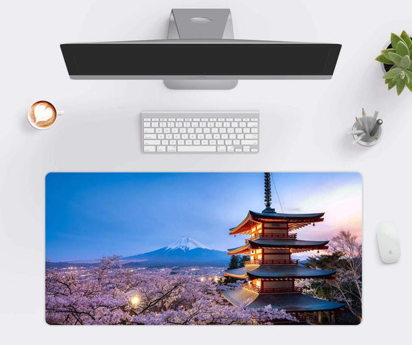 Chureito Pagoda Desk Mat