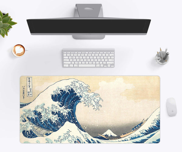 Great Wave Off Kanegawa Desk Mat