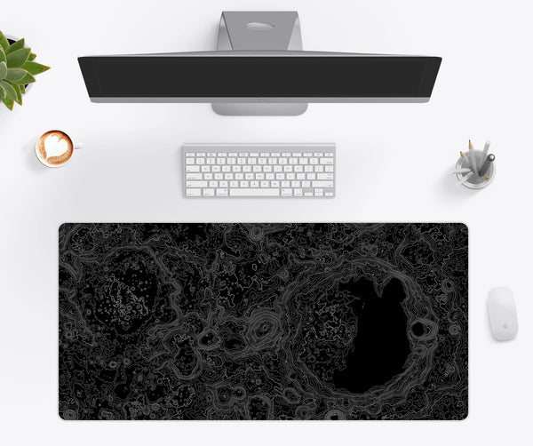 Moon Topographic Desk Mat