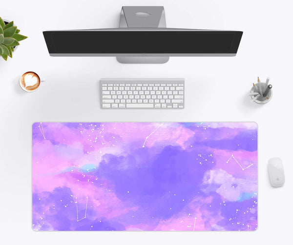 Pink Galaxy Desk Mat